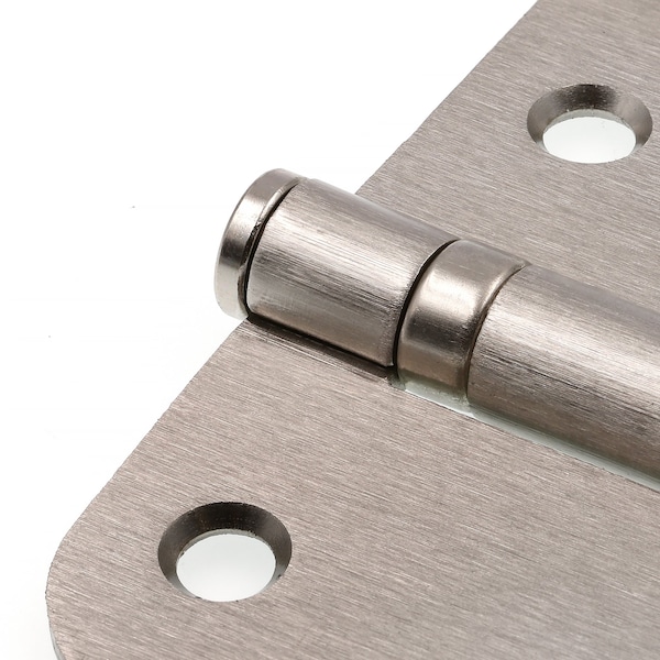 Prime-Line Door Hinge Commercial Smooth Pivot, 4 in. w/ Square & 5/8 in.Corners, Satin Nickel 3 Pack - U 1157353
