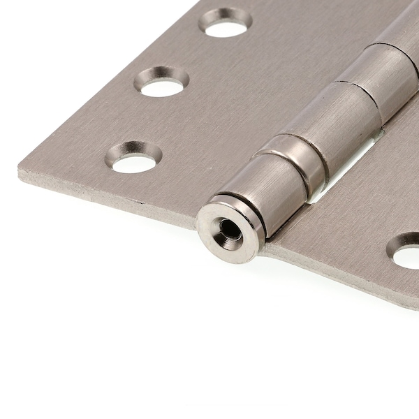 Prime-Line Door Hinge Commercial Smooth Pivot, 4 in. w/ Square & 5/8 in.Corners, Satin Nickel 3 Pack - U 1157353