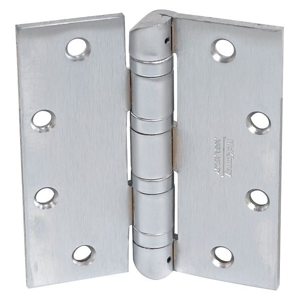 Mckinney Door and Butt Hinge, Steel, Full Mortise Mounting, 2 3/8 in Leaf W x 8 in Leaf H, Dull Chrome - T6A3786 8" X 6" BB