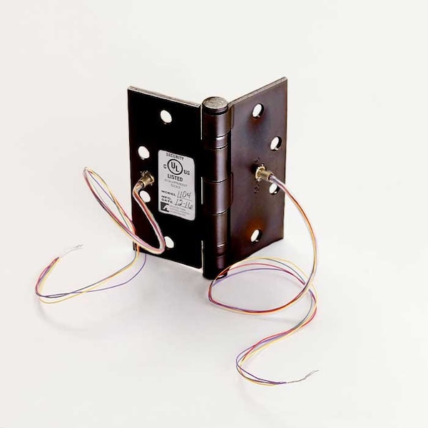 Architectural Control Systems Ives 5 Knuckle Ball Bearing Full Mortise Hinge 4-1/2 x 4-1/2 Concealed Electric Through-Wire 4 - 5BB1-4.5X4.5-10B-1104