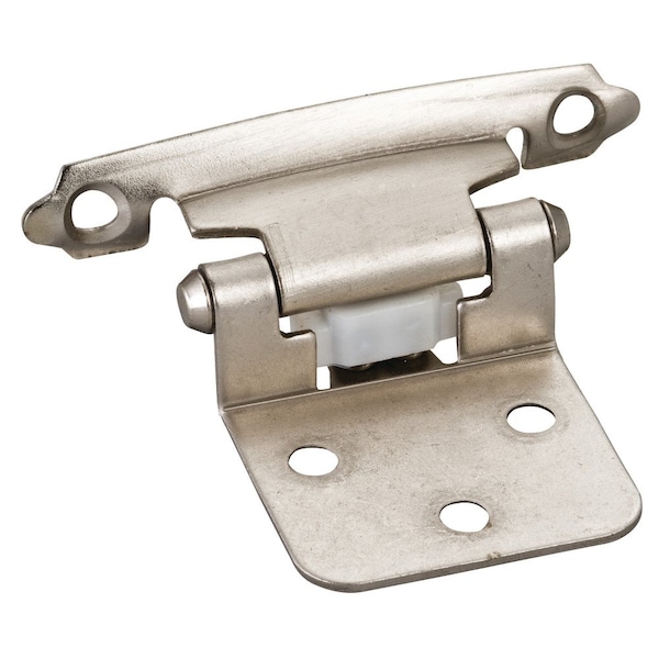 Hardware Resources Traditional 1/2" Overlay Hinge with Screws - Satin Nickel - P5011SN