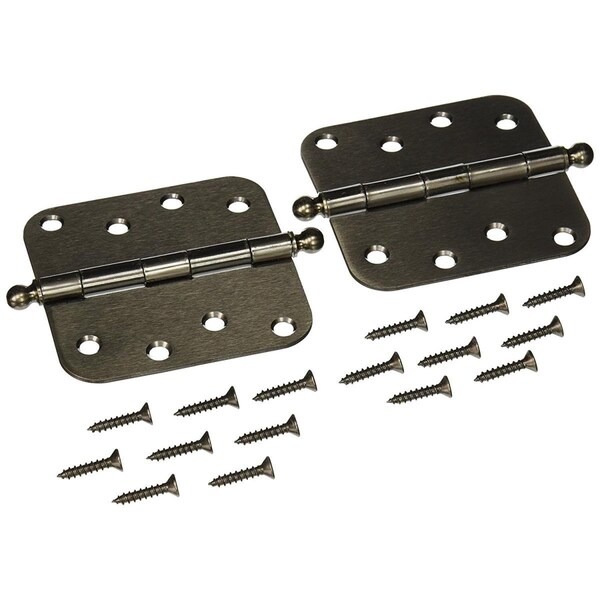 Patioplus 4 x 4 x 0.62 in. Radius Hinge with Ball Tips Steel - PA576975