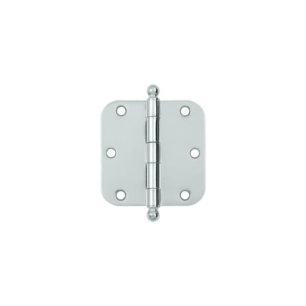 Deltana S35R526-BT Ball Tip 5/8 Radius Hinge Polished Chrome, 10PK - S35R526-BT-XCP10