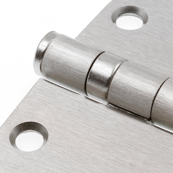 Prime-Line Door Hinge Commercial Smooth Pivot, 3-1/2 in. with 5/8 in. Corners, Satin Nickel 3 Pack - U 1156953