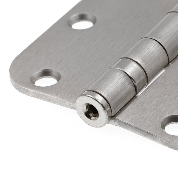 Prime-Line Door Hinge Commercial Smooth Pivot, 3-1/2 in. with 5/8 in. Corners, Satin Nickel 3 Pack - U 1156953