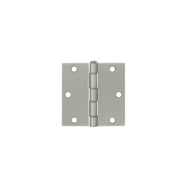 Deltana S35U15-R Square Hinges Brushed Nickel, 10PK - S35U15-R-XCP10