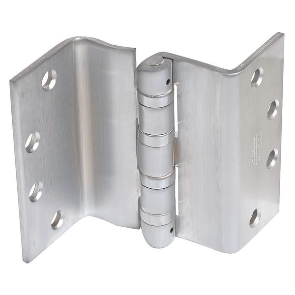 Mckinney Butt Hinge, Steel, Swing Clear Mounting, 2 3/16 in Leaf W x 5 in Leaf H, Satin Chromium - HT4A3795 (NRP) 26D 5" STEEL