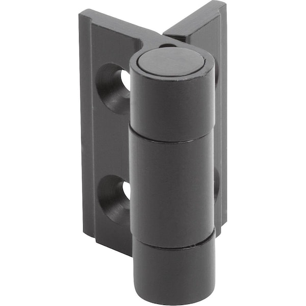 Kipp Spring Hinge Spring Open A=35, B=30, Aluminum Black Anodized - K1178.353001