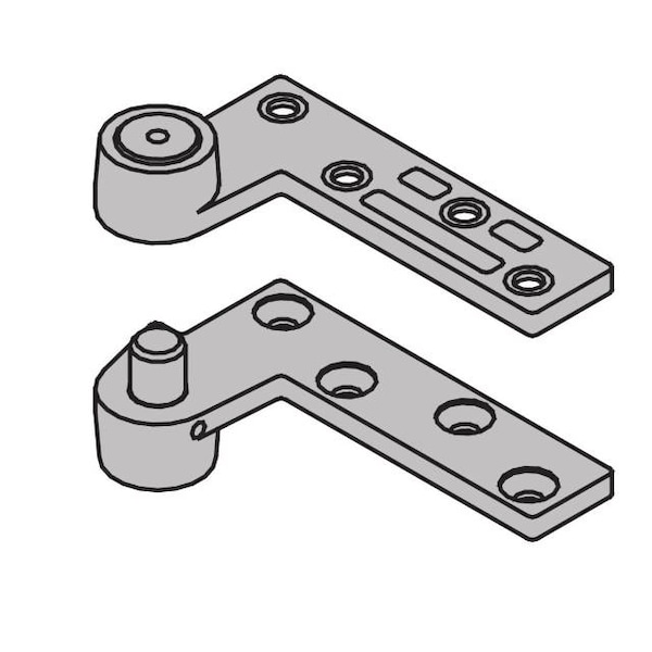 Ives Dark Bronze Painted Pivot 7222TOPSP313LH - 7222TOPSP313LH