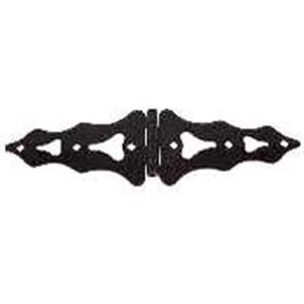 Stanley 179192 10 In. Ornmntl Black Strap Hinge - 7537426