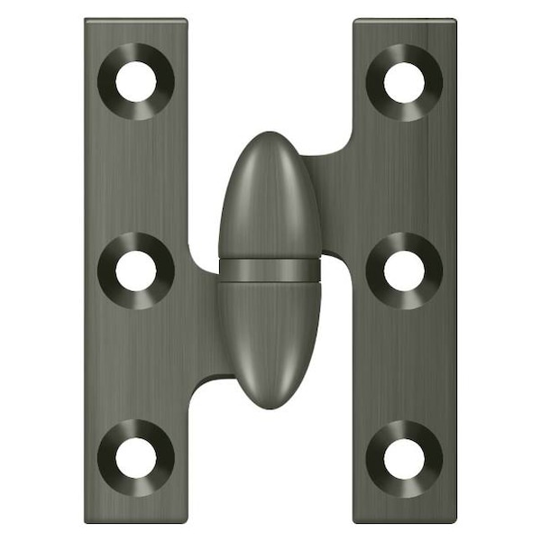 Deltana Antique Nickel Door and Butt Hinge - OK2015U15A-L