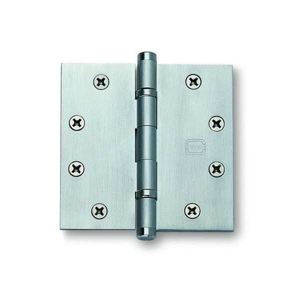 Omnia Square Ball Bearing Hinge Unlacquered Antique Bronze 4-1/2"x4-1/2" - 985BB/45.5A
