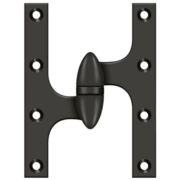 Deltana Oil Rubbed Bronze Door and Butt Hinge - OK6050B10B-L