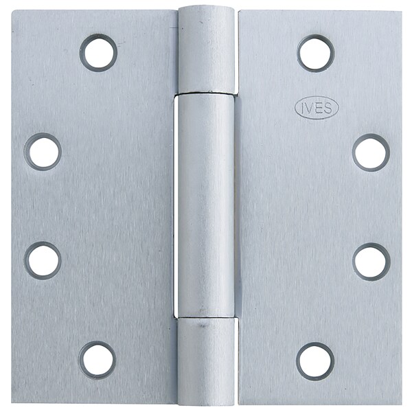 Ives Concealed Bearing Butt Hinge, 4-1/2" x 4-1/2", Square, 652, NRP, Heavy - 3CB1HW 4.5X4.5 652 NRP