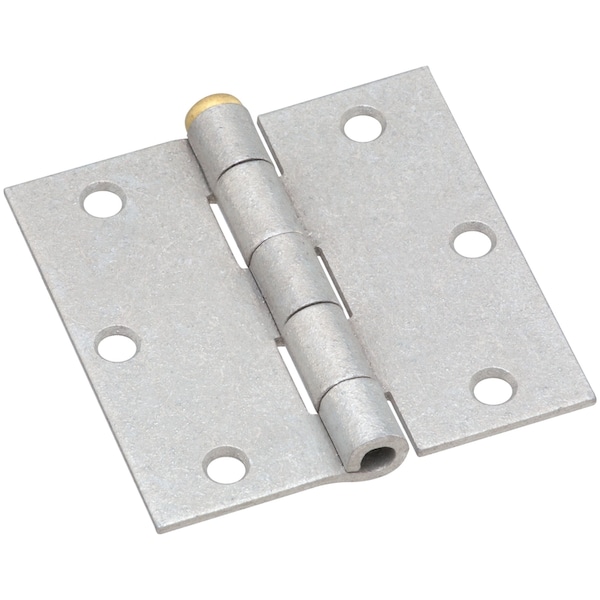 National Hardware National Hardware 3-1/2 in. W X 3-1/2 in. L Galvanized Silver Steel Broad Hinge 2 pk - N208-843