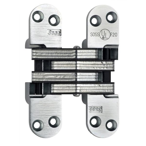 Pg Perfect 1.125 x 4.625 in. Heavy Duty Invisible Hinge for 1.75 in. Doors, Black - PG3855100