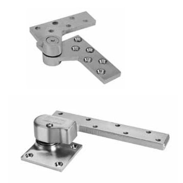 Rixson L147626LH Left Hand 3/4 Offset Pivot Set for 1-3/4 Doors with L180 Top Pivot Satin Chrome - L147626LH