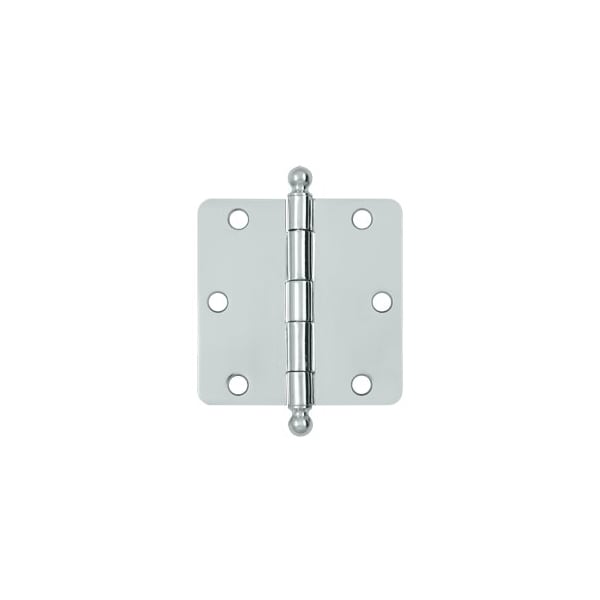 Deltana S35R426-BT Ball Tip 1/4 Radius Hinges Polished Chrome, 10PK - S35R426-BT-XCP10