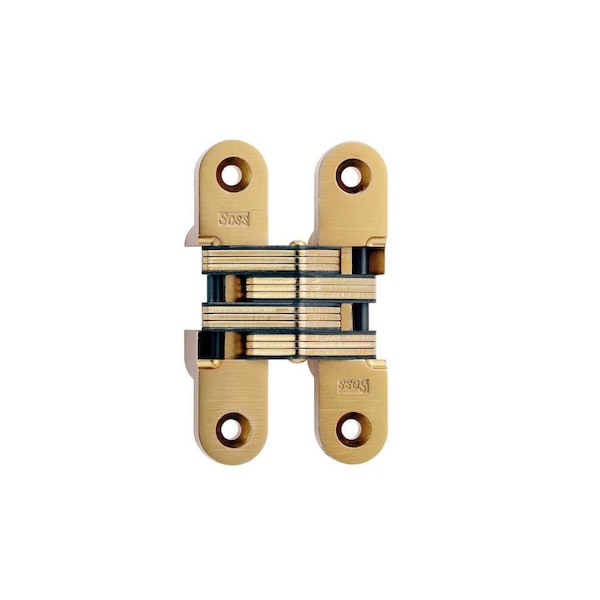 Richelieu 4 58inch 117 mm x 1inch 25 mm Full Mortise Concealed Hinge, Satin Nickel - 429216160
