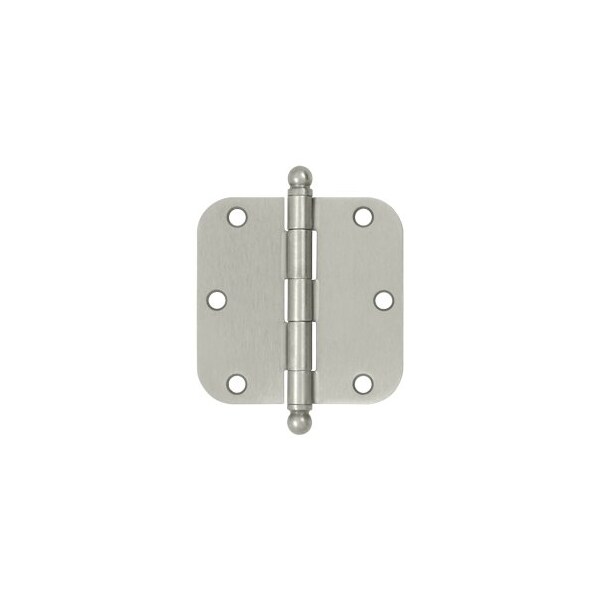 Deltana S35R515-BT Ball Tip 5/8 Radius Hinge Brushed Nickel, 10PK - S35R515-BT-XCP10