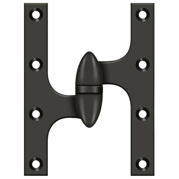 Deltana Oil Rubbed Bronze Door and Butt Hinge - OK6045B10B-L
