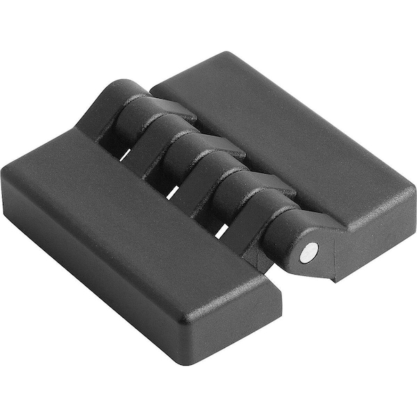 Kipp Hinge W. Bush 64X64, Thermoplastic Black, A1=20, A2=20, A3=32, A4=32 - K1005.06322020