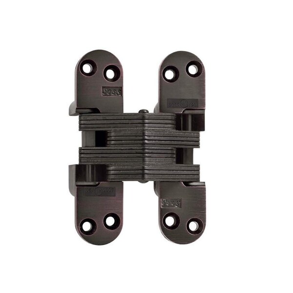 Richelieu 4 58inch 117 mm x 1 18inch 29 mm Full Mortise Concealed Hinge, OilRubbed Bronze - 429218ORB