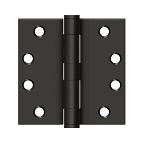 Dendesigns 4 x 4 x 0.625 in. Radius HingeOil-Rubbed Bronze - DE829780