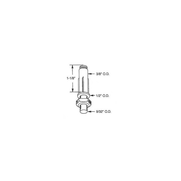 Barton Kramer Bi-fold Door Pivot Set White Steel White - 118C