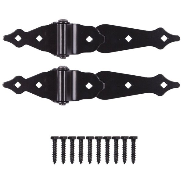 Prosource Strap Hinge, Steel, Black, Loose Pin Pin, 180 deg Range of Motion, 40 Pair lb - 33169PKS-PS