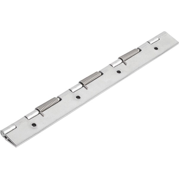Kipp Spring Hinge Spring Closed A=40, B=240, Form:B Round Hole, Stainless Steel Bright - K1177.14024011