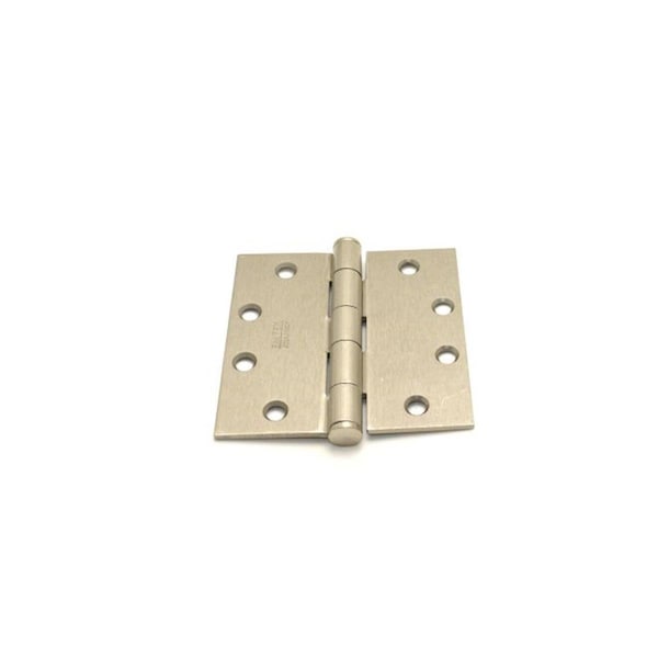 Patioplus 4.5 x 4.5 in. Square Steel Heavy Duty Hinges, Satin Nickel, Set of 2 - PA2063935