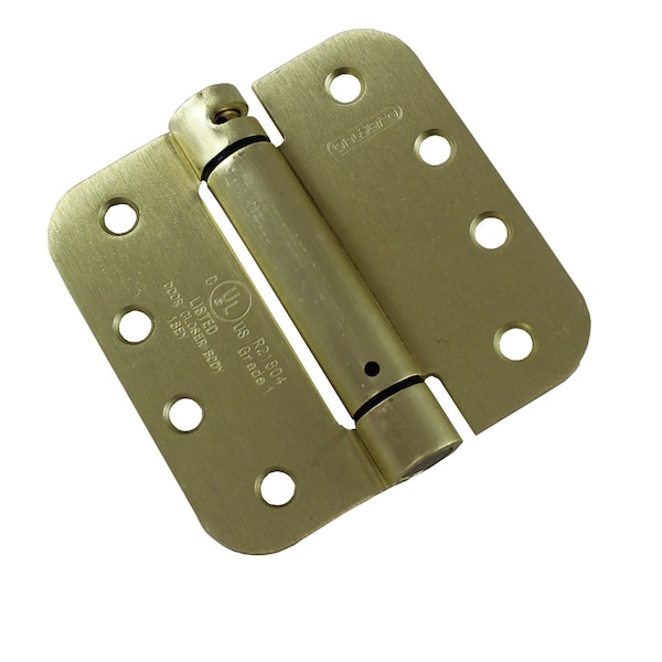 Richelieu 4inch 102 mm Full Mortise Adjustable Spring Hinge, Stainless Steel - 51822SSB1