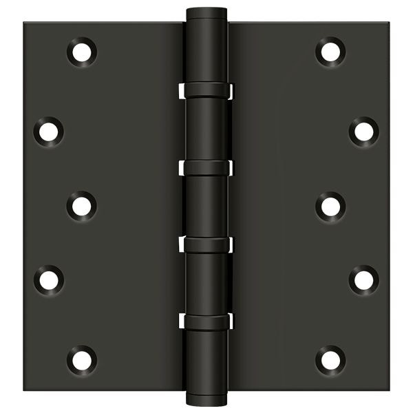 Deltana Oil Rubbed Bronze Door and Butt Hinge, Holes per Leaf: 5 - DSB66BB10B