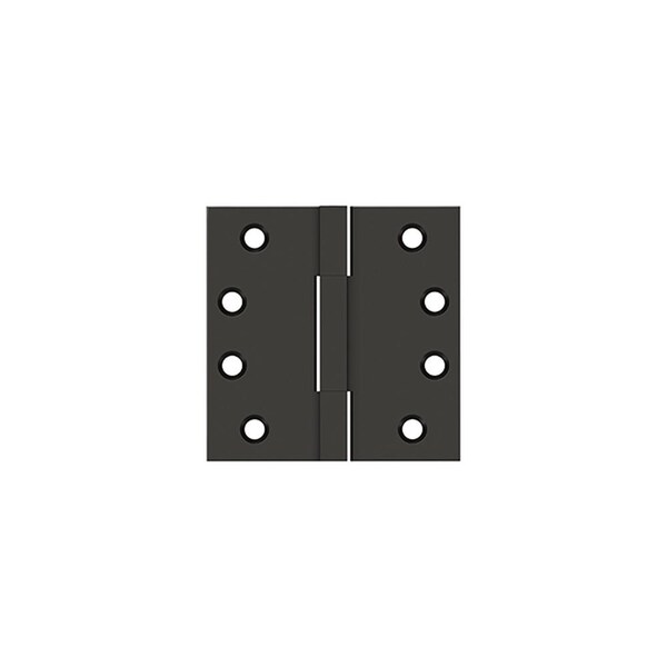 Deltana 4 x 4 Square Knuckle Hinge; Oil Rubbed Bronze Finish - DSBS410B