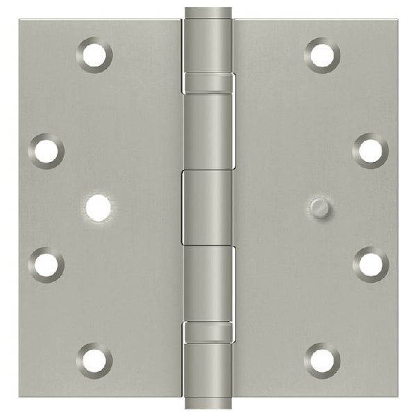 Deltana 5 x 5 Square Corner Ball Bearing Security Hinge Satin Nickel Finish, PR - SS55BBU15-SEC