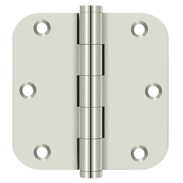 Deltana Bright Nickel Door and Butt Hinge, Holes per Leaf: 3 - DSB35R514-R