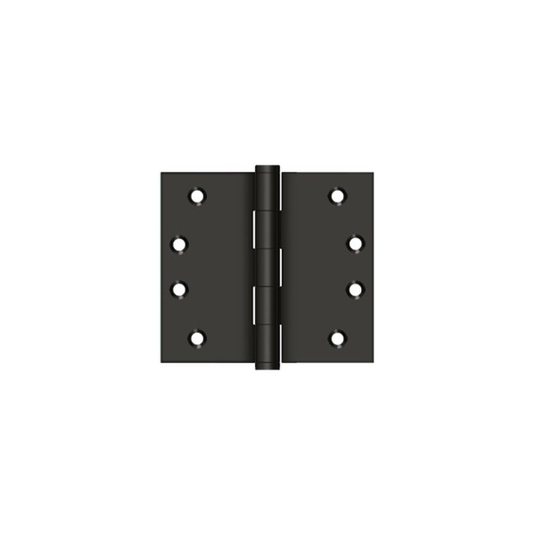 Deltana 4 x 4-1/2 Square Corner Hinge; Oil Rubbed Bronze Finish - DSB4045U10B