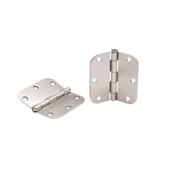 Global Door Controls 3.5 in Leaf W x 3.5 in Leaf H, Satin Nickel - CP3535-R-US15-M