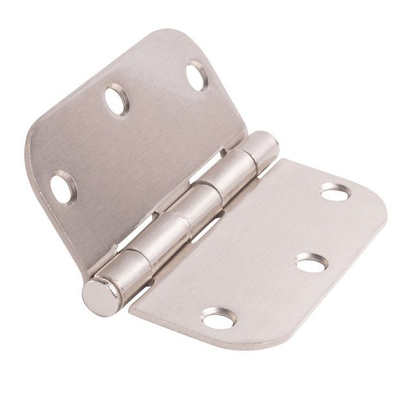 Global Door Controls 3.5 in Leaf W x 3.5 in Leaf H, Satin Nickel - CP3535-R-US15-M