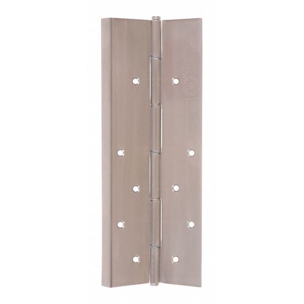 National Guard Piano Hinge, Stainless Steel, Concealed Mounting, 2 3/16 in Leaf W x 83 1/8 in Leaf H - SS315-83