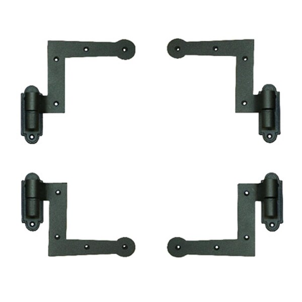 Wood Shutter Hardware New York Style Hinge Kit, 2.25 in., Black - 30-14-88512