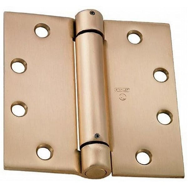 Nunc Patio Supplies 4.5 x 4.5 in. Spring Hinge, No. 420940 Bright Brass - NU2030552