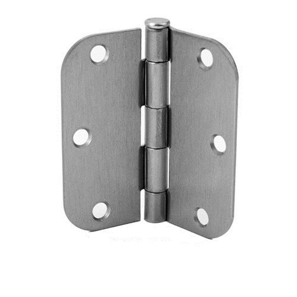Heat Wave 4 x 4 in. Satin Nickel Plated Residential Hinge 0.25 in. Radius - HE2950624