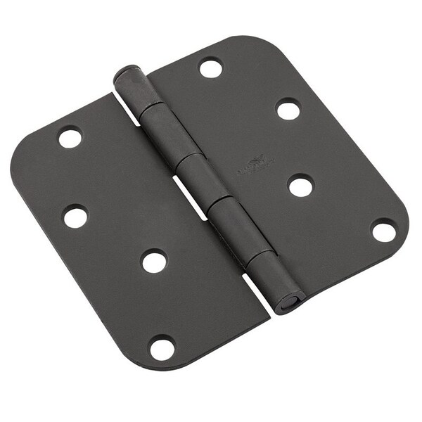 National Hardware 512 Series Door Butt Hinge, 4 in H Frame Leaf, 008 ga Thick Frame Leaf, Steel, Removable Pin - N830-429