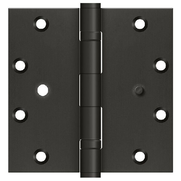 Deltana 5 x 5 Square Corner Ball Bearing Security Hinge Oil Rubbed Bronze Finish - SS55BBU10B-SEC