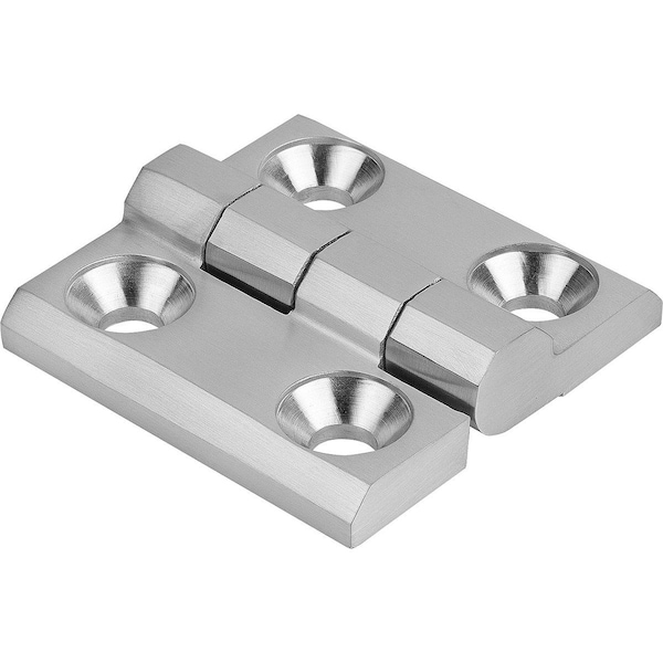 Kipp Hinge 63X50, Stainless Steel Satin Finished Polished, A1=28, A2=15, A3=38, A4=25 - K1341.06381528