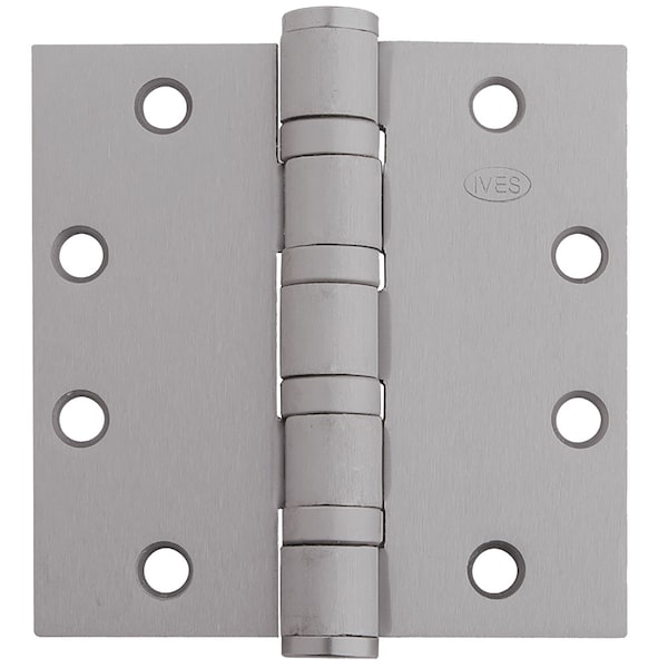 Ives Ball Bearing Butt Hinge, 4-1/2" x 4-1/2", Square, 619, NRP, Standard - 5BB1 4.5X4.5 619 NRP