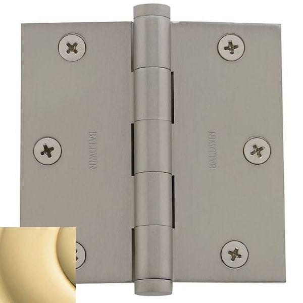 Baldwin Door and Butt Hinge, Brass, Mortise Mounting, Unlacquered Brass - 1035.031.INRP