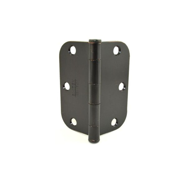 Patioplus 3.5 x 3.5 in., 0.625 in. Radius Steel Residential Duty Hinges, Oil Rubbed Bronze, Set of 2 - PA1632822